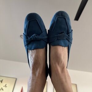 European Culture Women's Blue Loafers